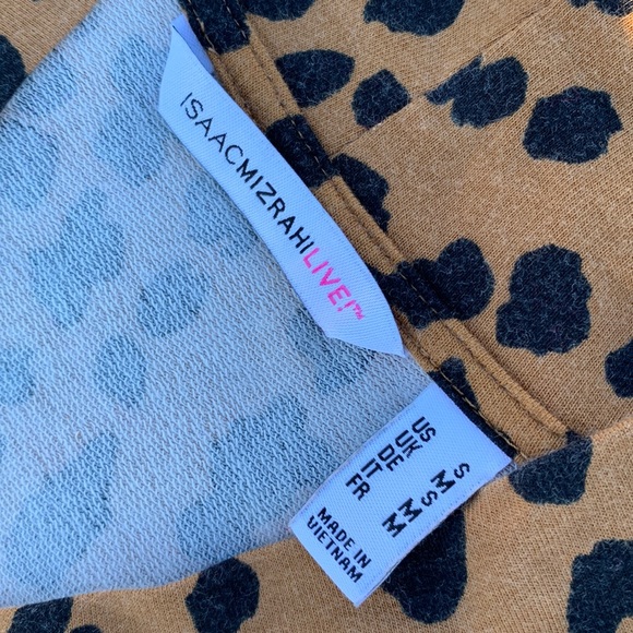 ISAAC MIZRAHI Leopard Pullover Sweater S - Picture 3 of 6